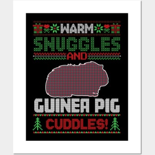 Guinea Pig Christmas Pajama Ugly Christmas Sweater Posters and Art